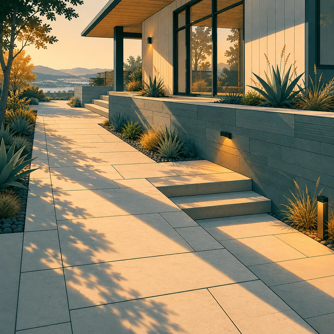 Bay Area hardscape illustration