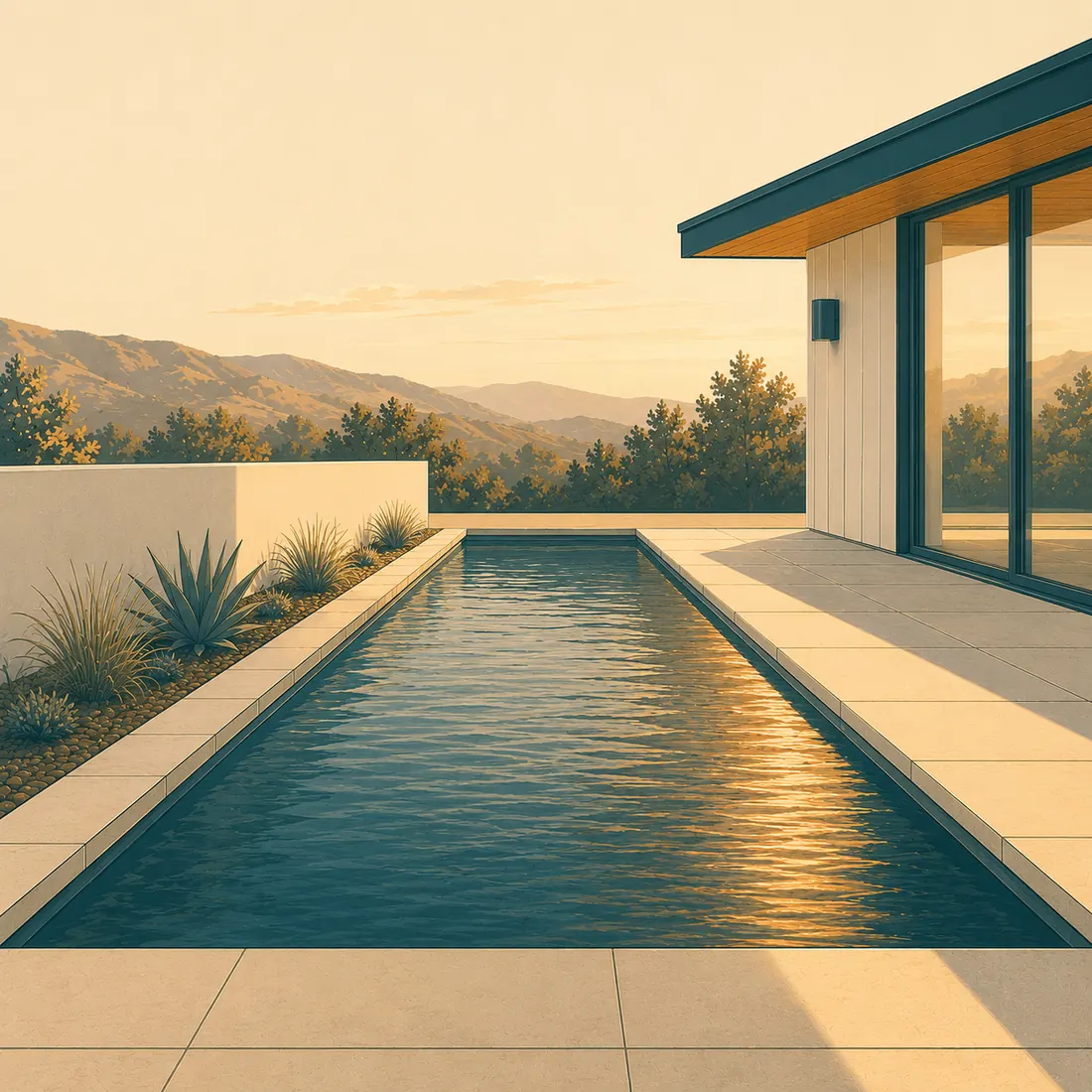 Bay Area pools illustration